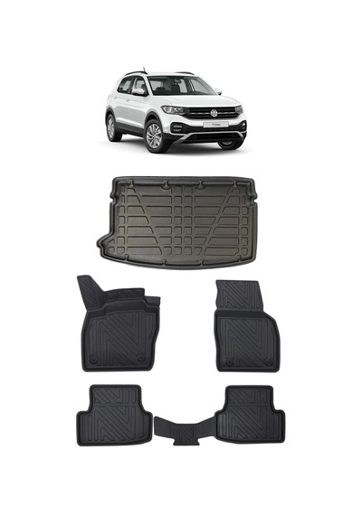 Volkswagen T-cross 2026 Model İle Uyumlu 5d Premium Ekstra Havuzlu Paspas Ve Bagaj Havuzu Set