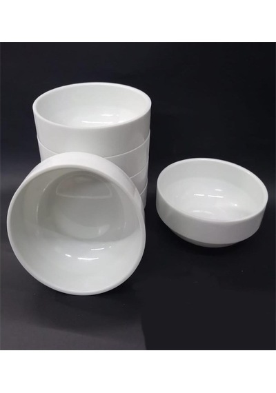 Ermiya 12 Ad Beyaz Melamin Çorba Kasesi 12x5cm Tas
