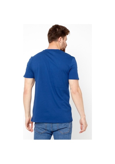 MMetalic Erkek Çok Renkli T- Shirt Regular Fit Rahat Kesim Bisikle (549330284) Indıgo İndigo