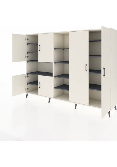 Hyperion Dolap 13 Raflı 6 Kapaklı 220x44x163 Aytaşı-aytaşı/antras Aytaşı-aytaşı/antrasit Hyperion Dolap 13 Raflı 6 Kapaklı 220x44x163 Aytaşı-aytaşı/antras Aytaşı-aytaşı/antrasit