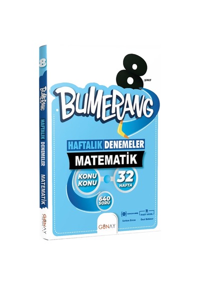 Günay Yayınları 8.sınıf Matematik Bumerang Haftalık Deneme