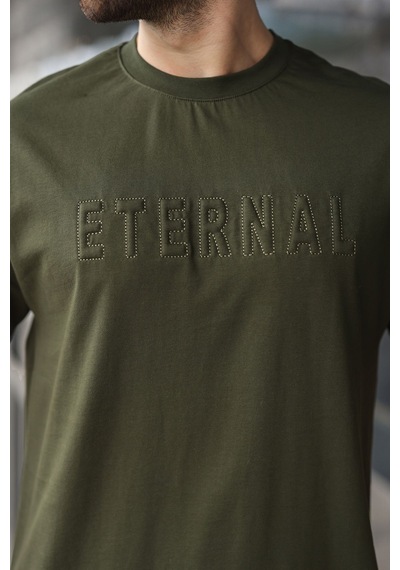 Haki Erkek Şort T-shirt Takım E7347