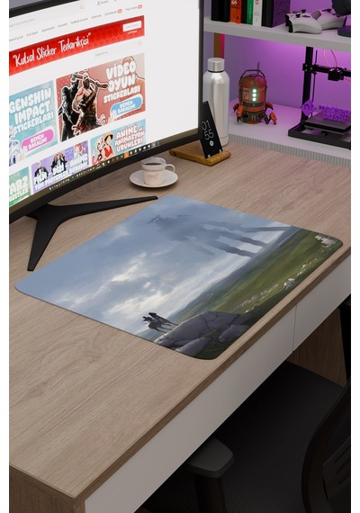 Shadow Of The Colossus Dikişli Kauçuk Oyuncu Mousepad V2 - 48x40 Xl Gaming Mouse Pad