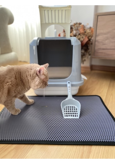 World Of Pets Flip Standart Kedi Tuvaleti Ve Elekli Kedi Tuvalet Önü Kum Paspası