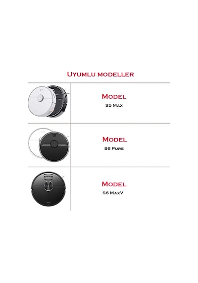 Roborock S6 Maxv Uyumlu Mop Bezi 2 Adet Yerli Üretim