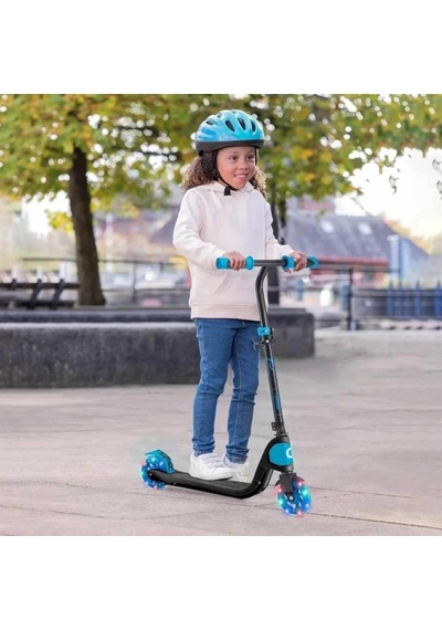 Evo 2 Tekerlekli Katlanabilir Light Speed Işıklı Mavi Scooter