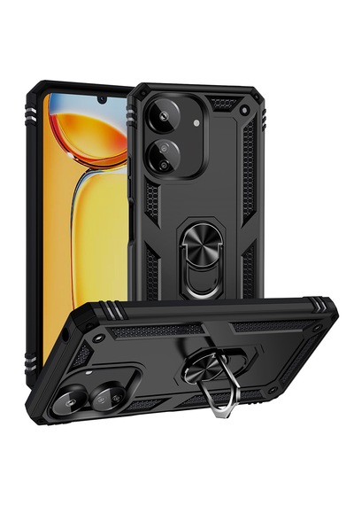 Xiaomi Poco C65 Kılıf Derbe Emici Zırhlı Mıknatıslı Standlı Tank