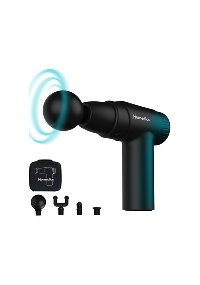 Homedics Novo Mini Masaj Tabancası, Dokunarak Masaj Aleti, Siyah