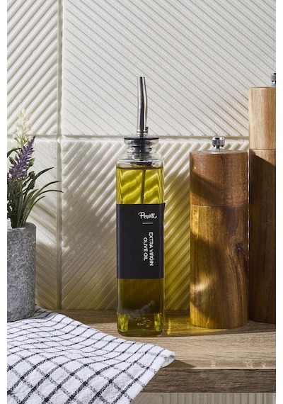 Molivet 350ml Silver Kapak Cam Yağdanlık-sosluk-sirkelik