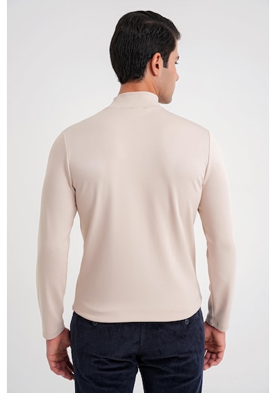 Efor Ts 894 T-shırt Slim Bej Casual Bej