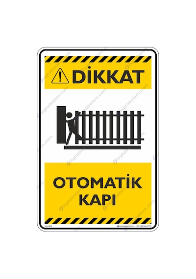Otomatik Kapı Levhası