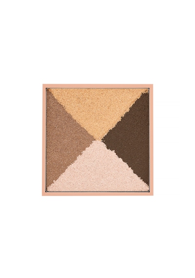 Yedek 4'lü Toz Far Bronze Heat 03 Mat & Işıltılı Talc Free Hyalüronik Asit & E Vitamini / My Joy Fill Eyeshadow Quad Refill Çok Renkli