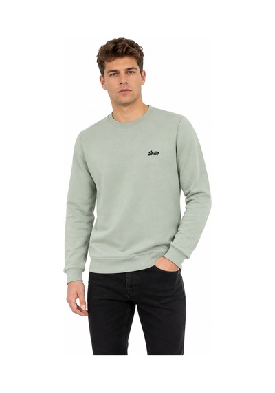 Baglan Erkek Sıfıryaka Mevsimlik Sweatshırt Bgl-st05446 Yeşil