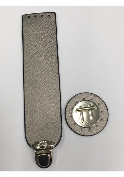 Karantuhafiye Deri Kilit Kapak / Çanta Kilit Silver Silver Çok Renkli