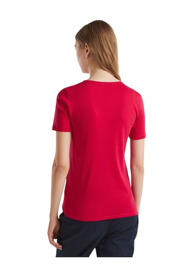 United Colors Of Benetton Basic Kısa Kollu Bisiklet Yaka T-shirt Fuşya