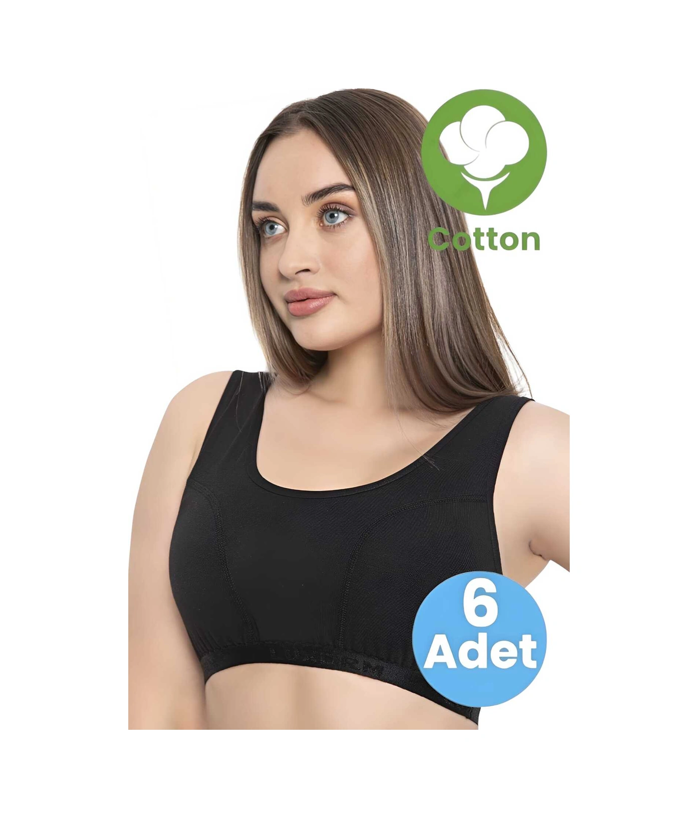 Tezzgelsin Kadın 6'lı Body Sütyen Siyah