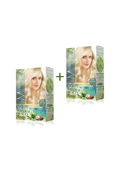 2 Paket Natural Beauty Amonyaksız Saç Boyası 0.1 Platin Sarısı