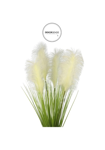 Yapay Pampas Saz Demeti Beyaz 90 Cm Beyaz