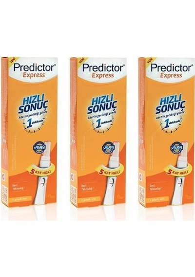 Predictor Express Hızlı Sonuç Gebelik Testi 1 Test x 3 Paket
