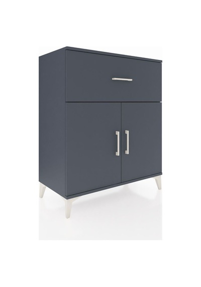 Hyperion Şifonyer Tek Raflı Tek Çekmeceli 2 Kapaklı 88x44x106... Antrasit