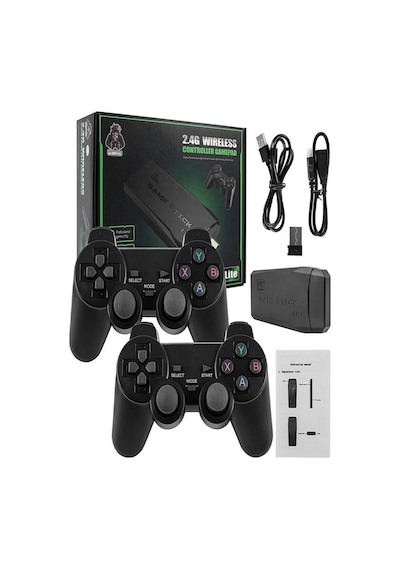 4k Destekli i 2.4g Uyumlu Kablosuz Çift Kol i Retro 20.000 Üzeri Oyun Game Stick