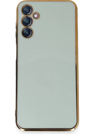 Samsung Uyumlu Galaxy M14 5g Kılıf Volet Silikon - Açık Yeşil -