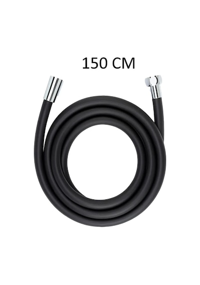 Siyah Pvc Duş Hortumu 150 Cm