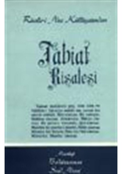 Tabiat Risalesi / cep boy (kod:534) / Bediüzzaman Said Nursi