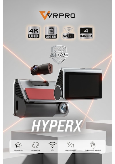 Araç Kayıt Kamerası Hyperx 2 Kameralı