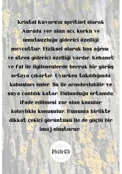 Kristal Kuvars Spiritüel  Kolye Diğer