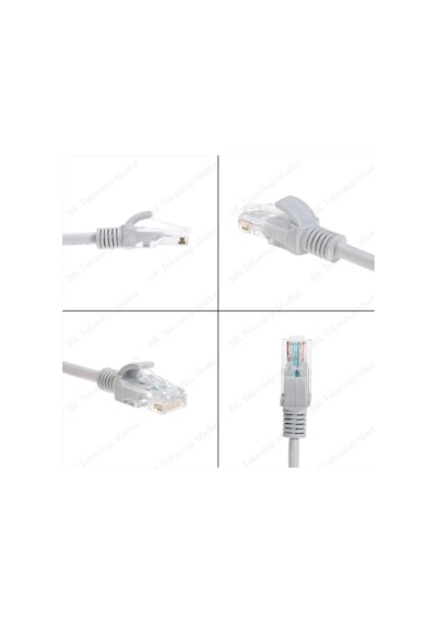 Cat5E Yüksek Hızlı Gigabit Ethernet Ağ Lan Kablosu 30 Metre
