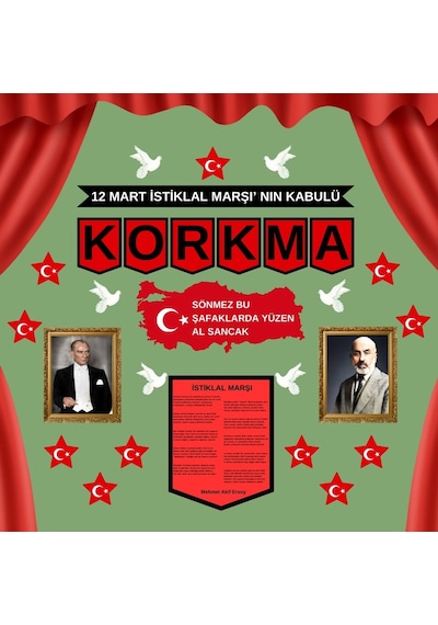 İstiklal Marşı'nın Kabulü Pano