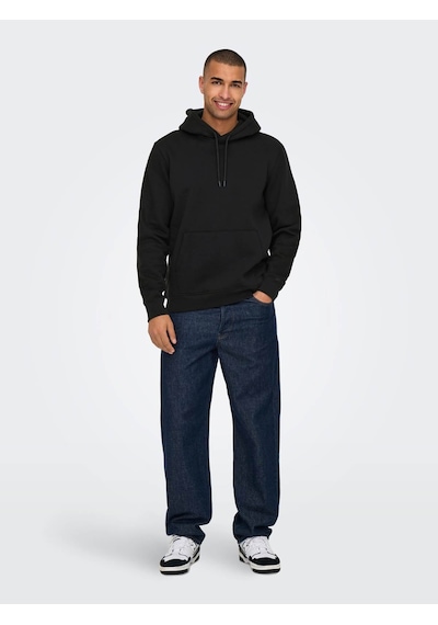 Only & Sons Onsconnor Lıfe Reg Siyah Erkek Sweatshirt 22029225