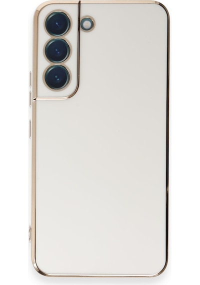 Newface - 682 - Samsung Galaxy Uyumlu S21 Kılıf Volet Silikon - Csmo-tex - - Beyaz