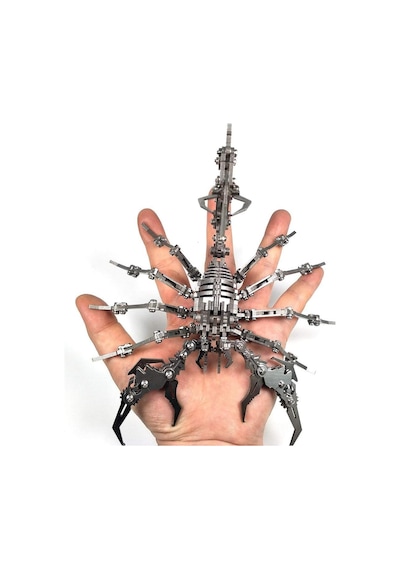 3d Metal Akrep Modeli Mekanik Tasarım, Premium Masaüstü Dekor & Koleksiyon Figürü