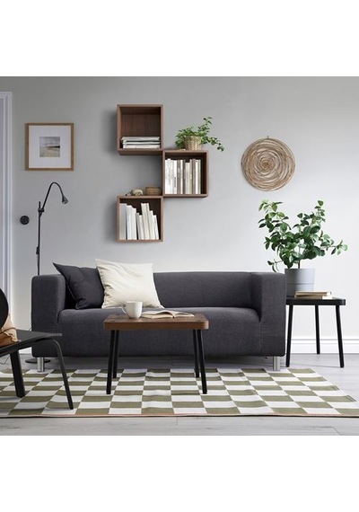 Ikea Sonhult Sehpa Seti, Gri-ceviz Görünüm, 2 Parça