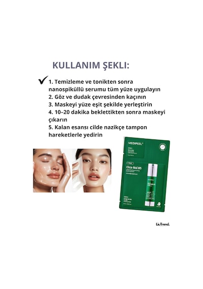 Medipeel Phyto Cica-nol B5 3000 Shot Serum 2 Step Mask 1,5 G + 25 Ml 1 Adet