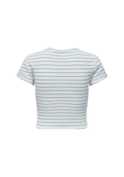 Only Onlanıts S/s O-neck Kadın Crop T-shirt 15368322 Mavi