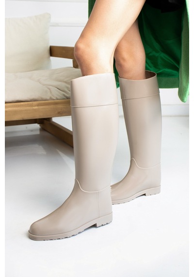 Wolk Shoes Kadın Yağmur Çizmesi Su Almaz Bej Renk Bej - 300256697 Bej