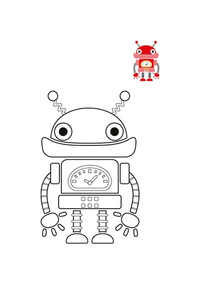 Nemesis Robotlar Temalı Çocuk Boyama Kitabım
