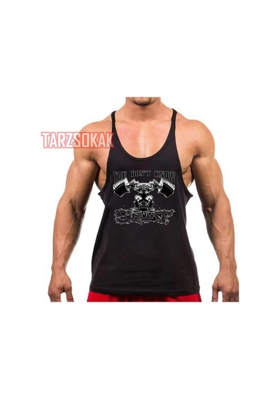 Tarzsokak Gym Tank Top Fitness Sporcu Atleti Gym85 Siyah