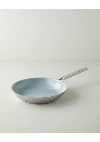 Hecha Çelik + Cerawell Tava 28x5 Cm Silver Gümüş
