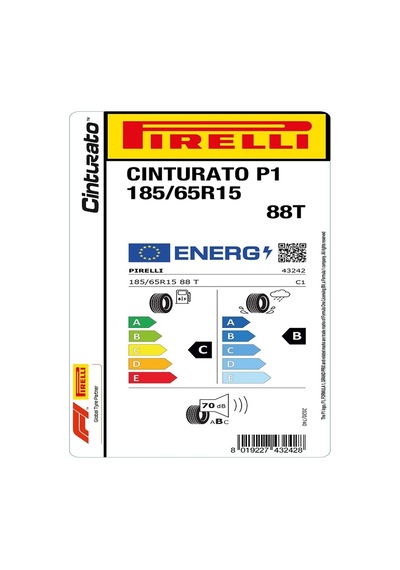 Pirelli 185/65R15 88T Cinturato P1 Pc01  Yaz Lastiği  2025