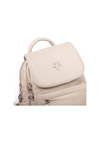 Nas Bag Kadın Sırt Çantası Çift Gözlü Spor Çanta 23x26x14 Cm Kum Victoria