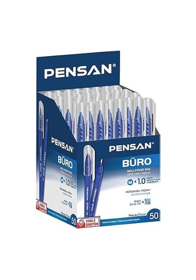 Pensan Büro Mavi Tükenmez Kalem 50 Li Paket Genel