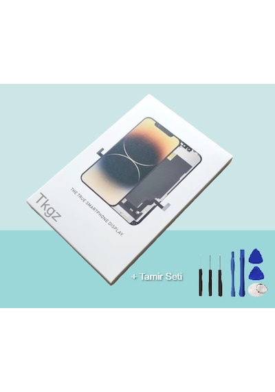 Tkgz - Apple Uyumlu iPhone 13 Pro Lcd Ekran Dokunmatik A+a Kalite + Montaj Seti