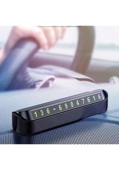 Araç Içi Park Telefon Numarası Fosforlu Numaratör Oto Cam Kartı
