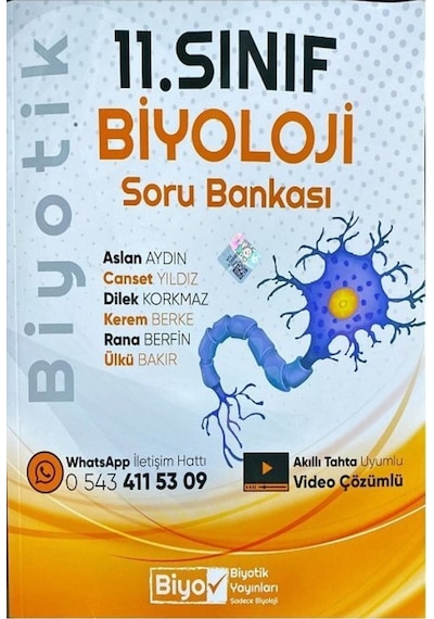 11.Sınıf Biyoloji Soru Bankası -  Biyotik Yayınları