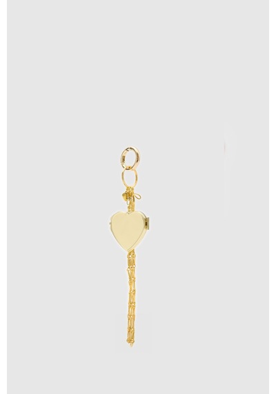 Shule Bags Lipstick Gloss Kalpli Charm Gold Altın