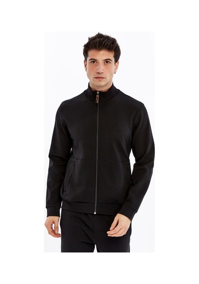 AR-MA Arma Erkek Slim Fit Sweatshirt Scuba Interlok, Tam Fermuarlı, Dik Yaka, Fleto Cepli K30324989802 Siyah AR-MA Arma Erkek Slim Fit Sweatshirt Scuba Interlok, Tam Fermuarlı, Dik Yaka, Fleto Cepli K30324989802 Siyah